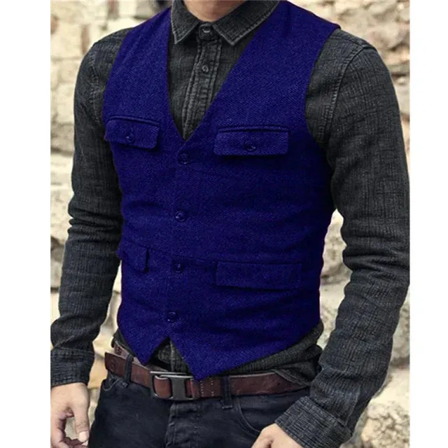 Gilet Vintage™ | Men's Single-Breasted Vest | Lightweight Fabric, Stylish Design & Comfortable Fit