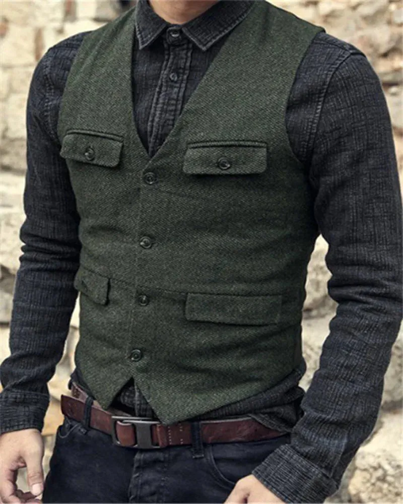 Gilet Vintage™ | Men's Single-Breasted Vest | Lightweight Fabric, Stylish Design & Comfortable Fit