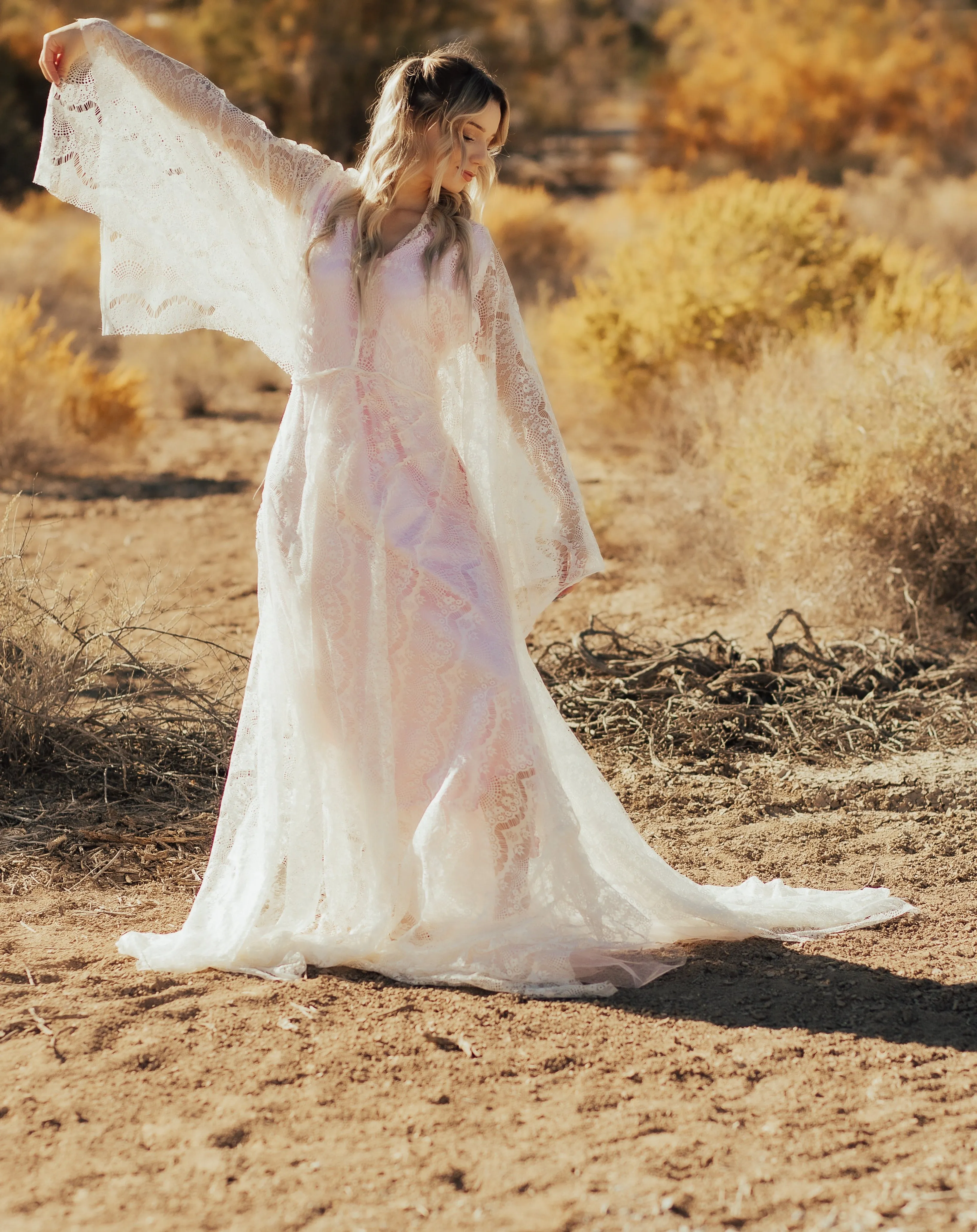 Glamorous BoHo Beachwedding Lace dream, Maternity (and not) photo dress