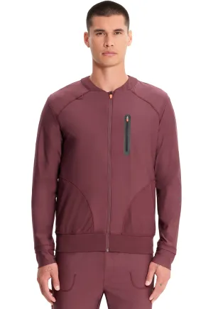 GNR8 Kinetic IN322A Men's Knit Zip Front Jacket Plum Velvet