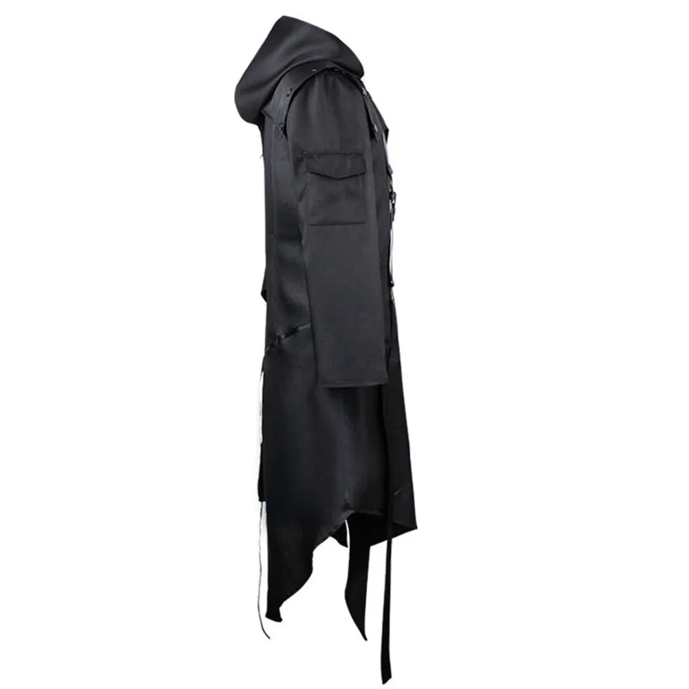 Gothic Raven™ | Men's Gothic Hooded Trench Coat | Durable Fabric, Stylish Design & Adjustable Fit