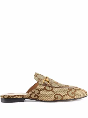 GUCCI Princetown GG Horsebit mules
