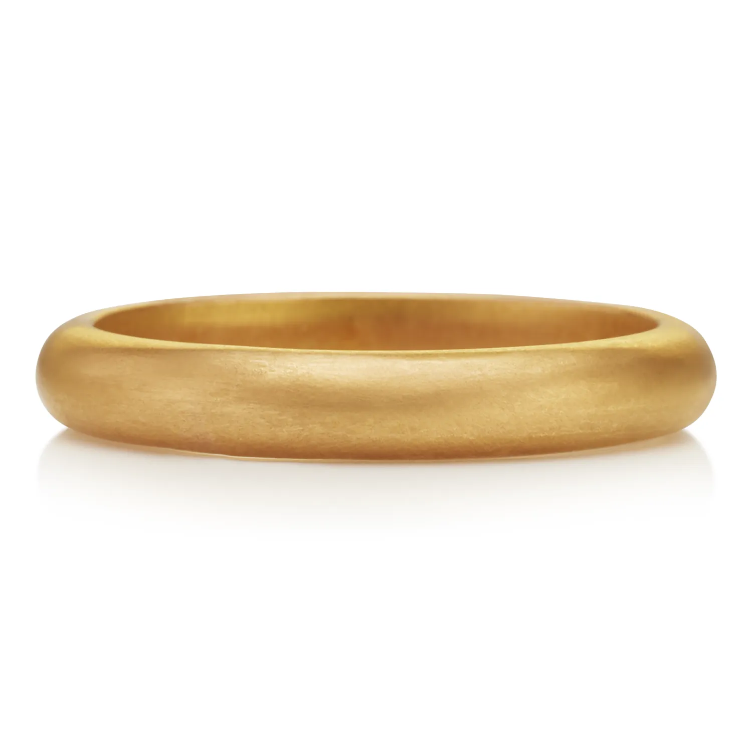 Half Round Band in 20K Peach Gold- 3mm