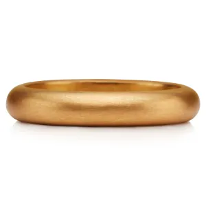 Half Round Band in 22K Apricot Gold- 4mm