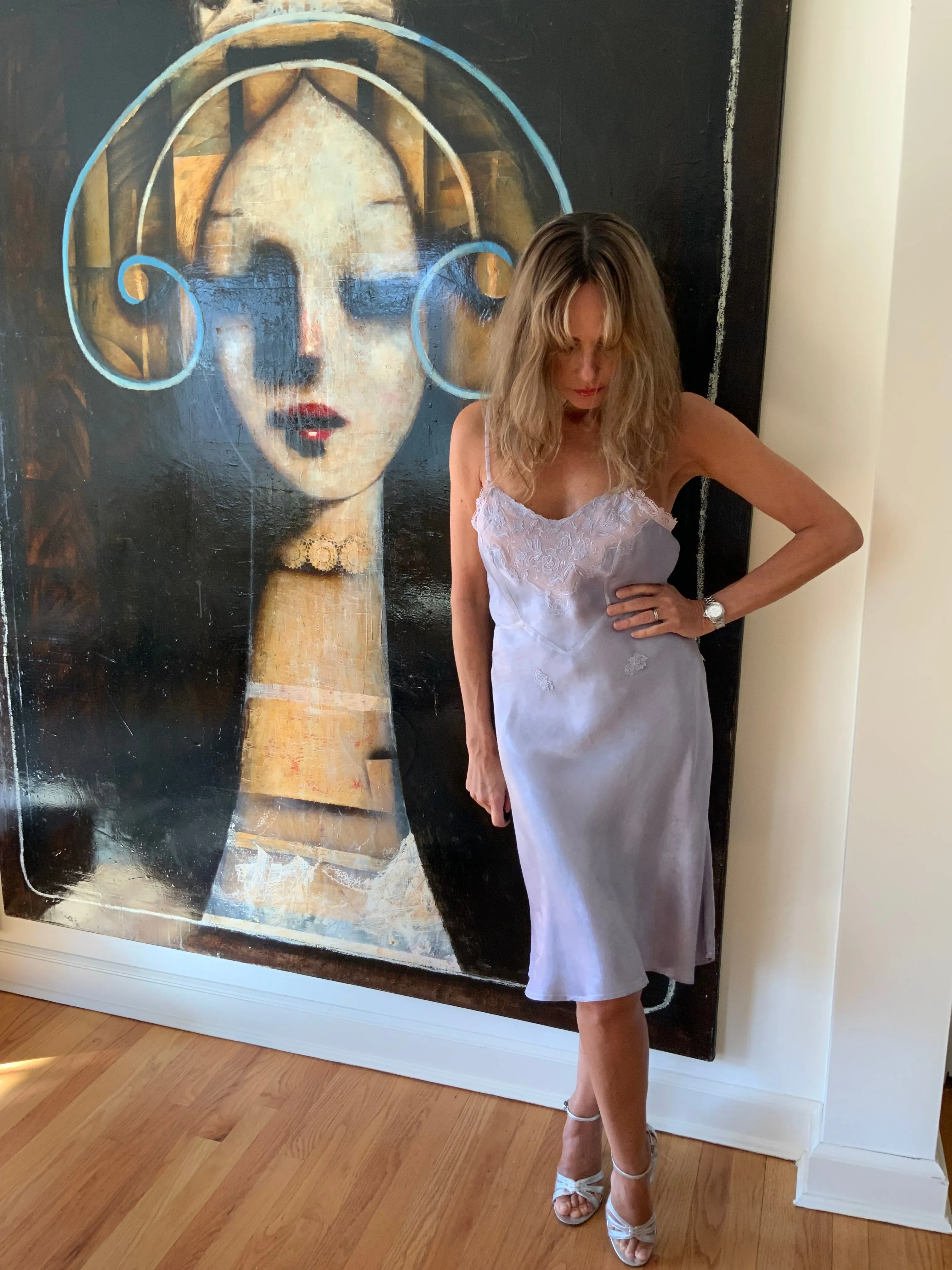 Hand Dyed Slip Dress - 70s - 70E