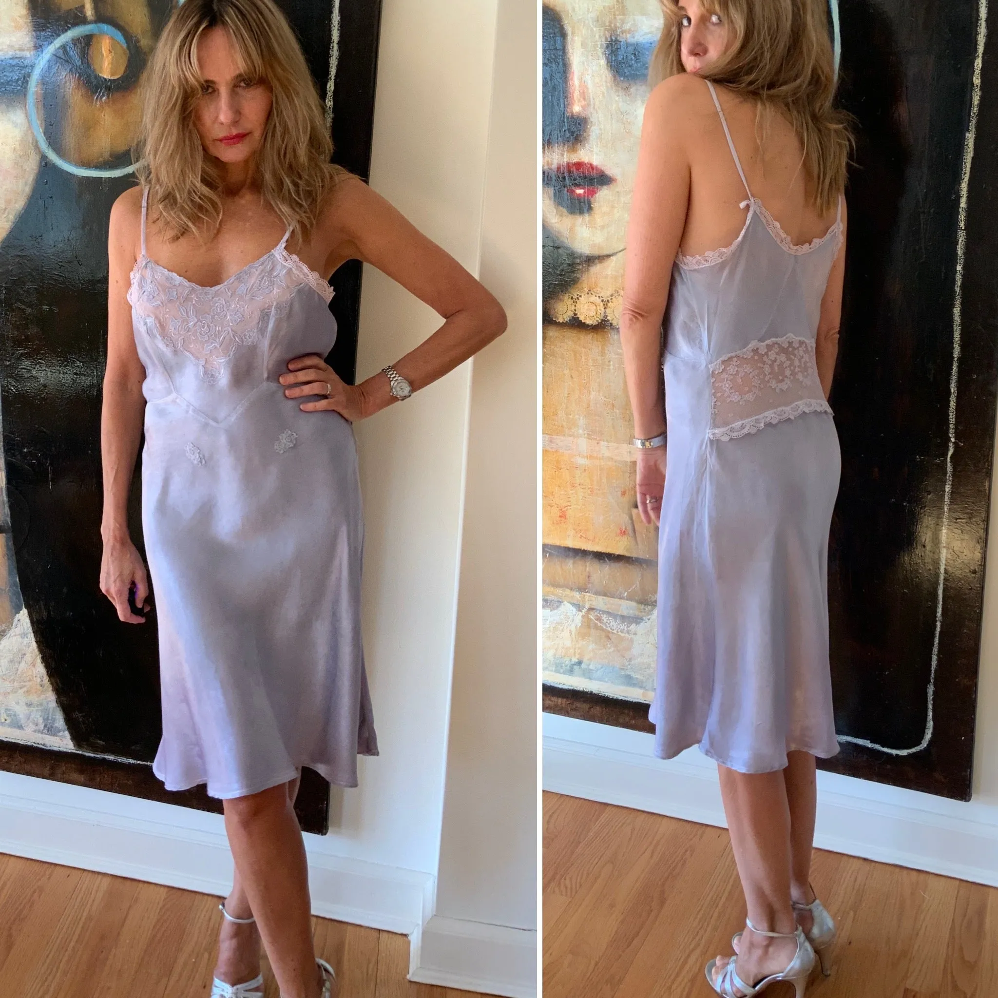 Hand Dyed Slip Dress - 70s - 70E