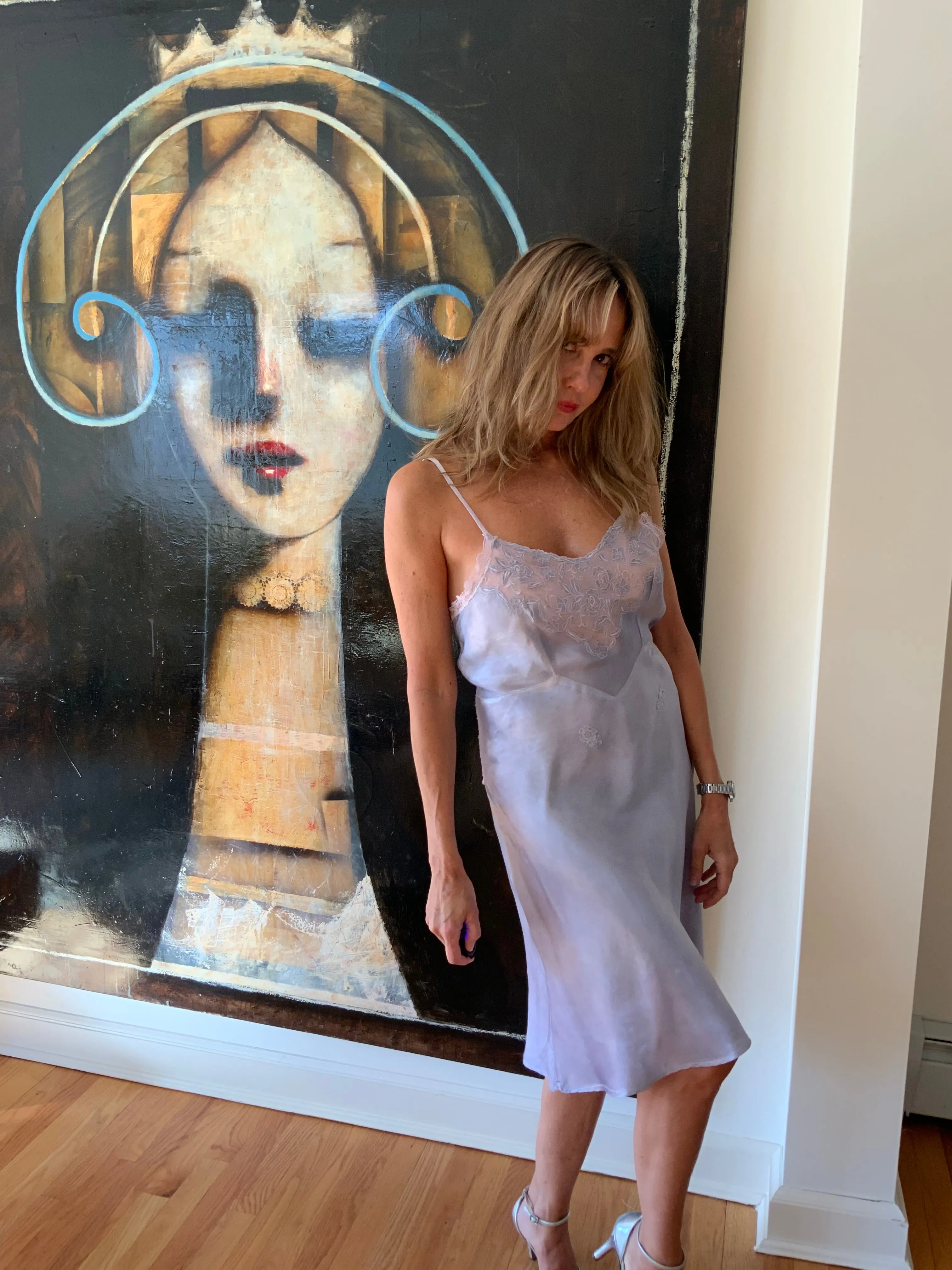 Hand Dyed Slip Dress - 70s - 70E