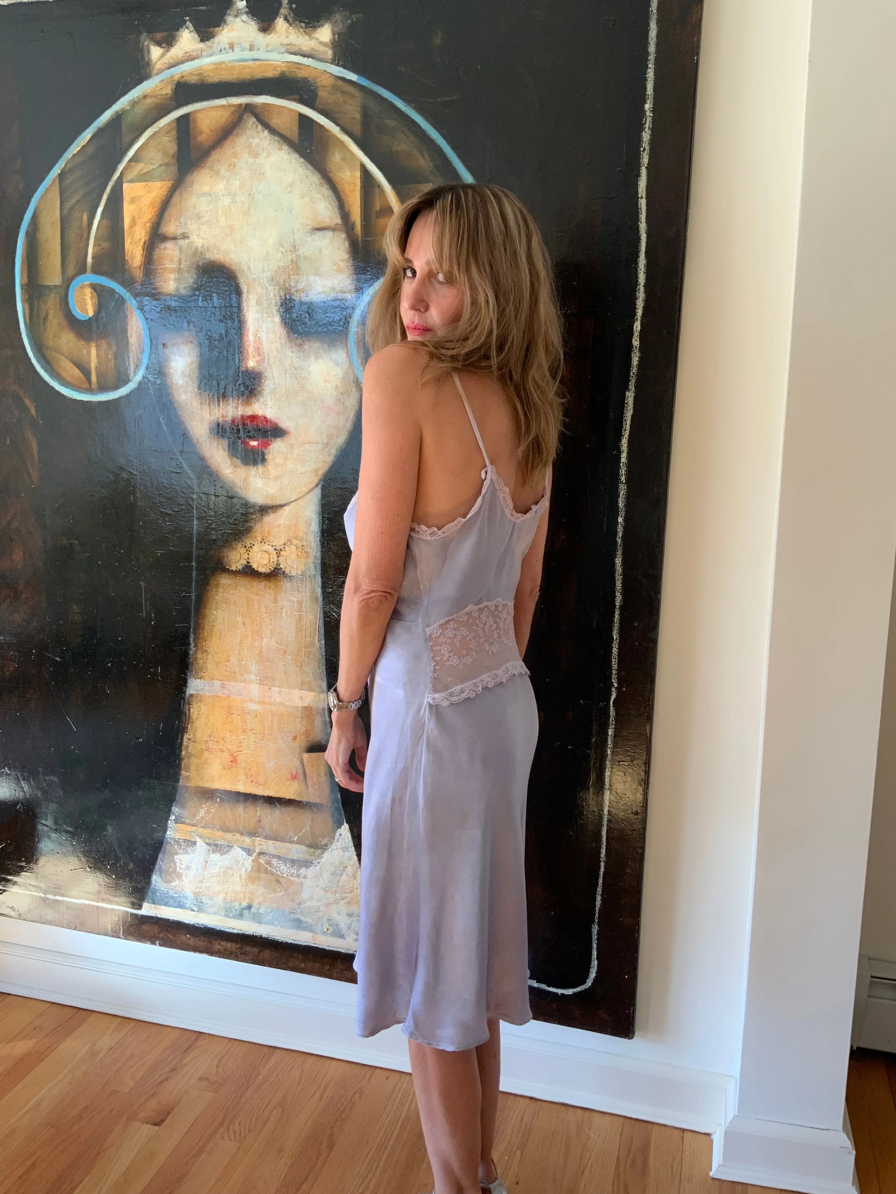 Hand Dyed Slip Dress - 70s - 70E