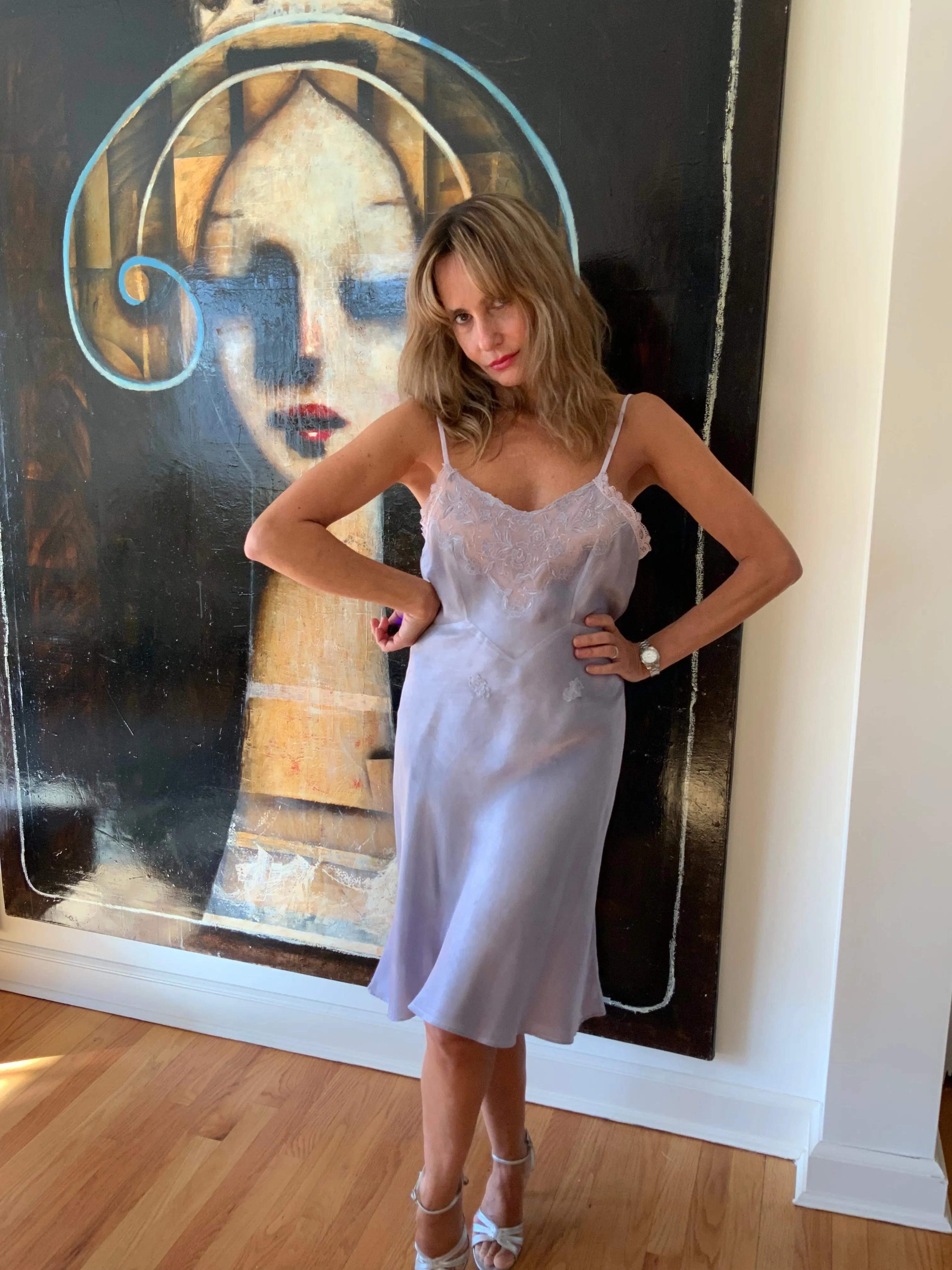Hand Dyed Slip Dress - 70s - 70E