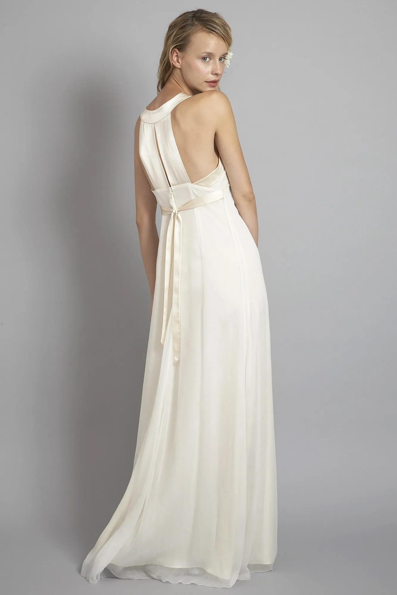 HB6639 Racer Back Modern Wedding Dress