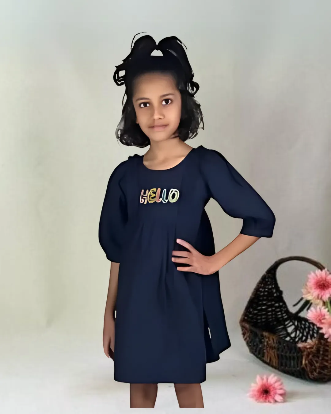 Hello Navy Dress