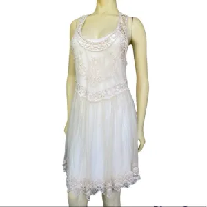 Hollister Vintage Lace &amp; Tulle Double Lined Racer Back Dress