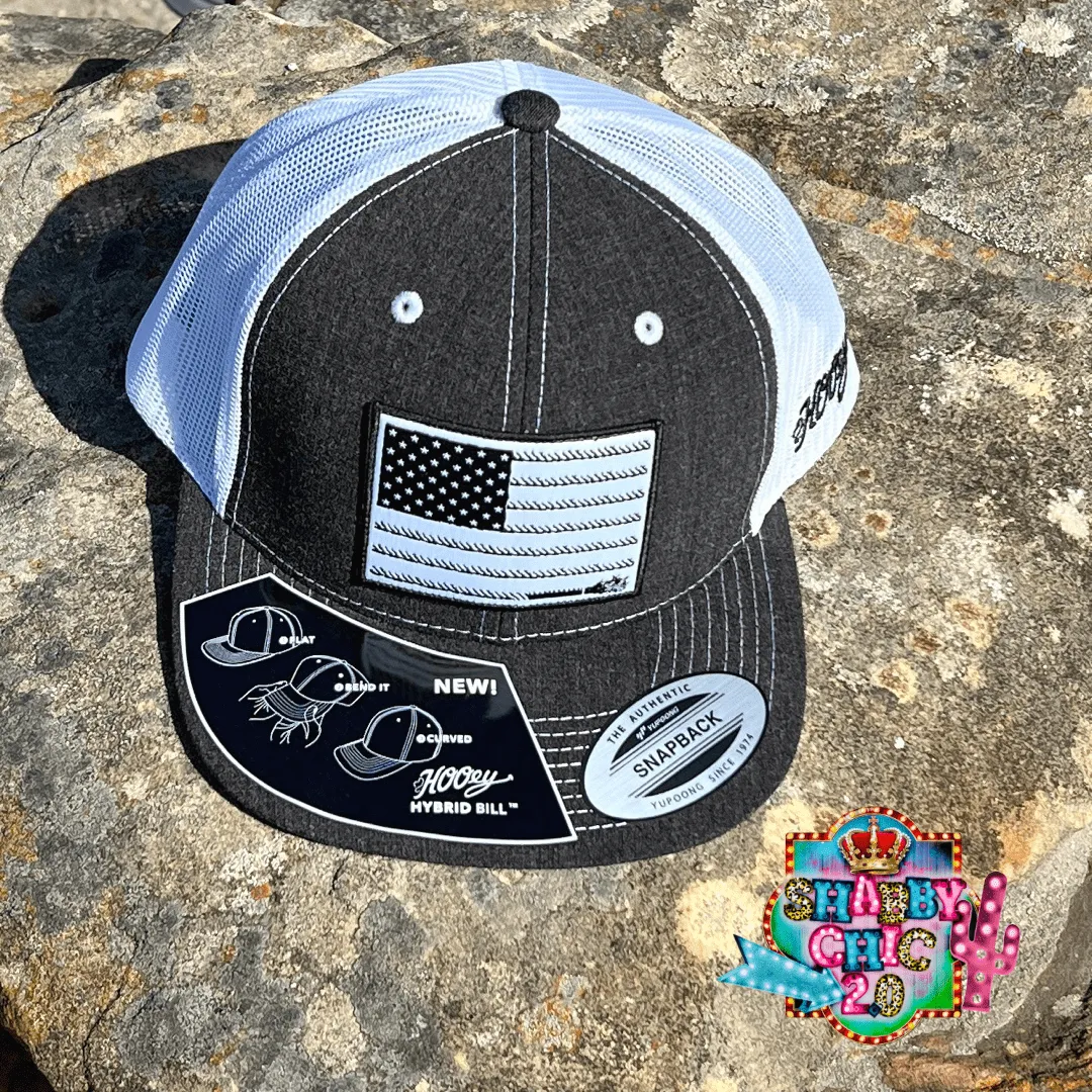 Hooey Men's Charcoal Liberty Roper Trucker Hat