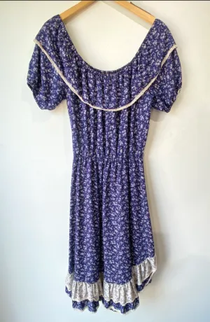 How Sweet it Is Blue Floral Dress