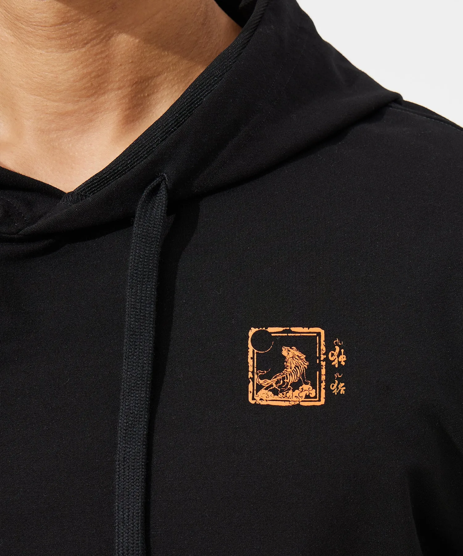 HUGE SPORTS Classic Revival Black Hoodie - Mountains & Seas Series