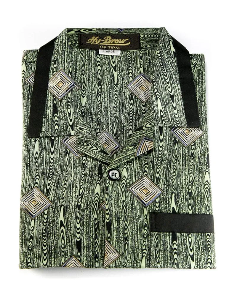 Hy-Brow Plus High Classic Nightdress For Men - Printed Design Nightwear