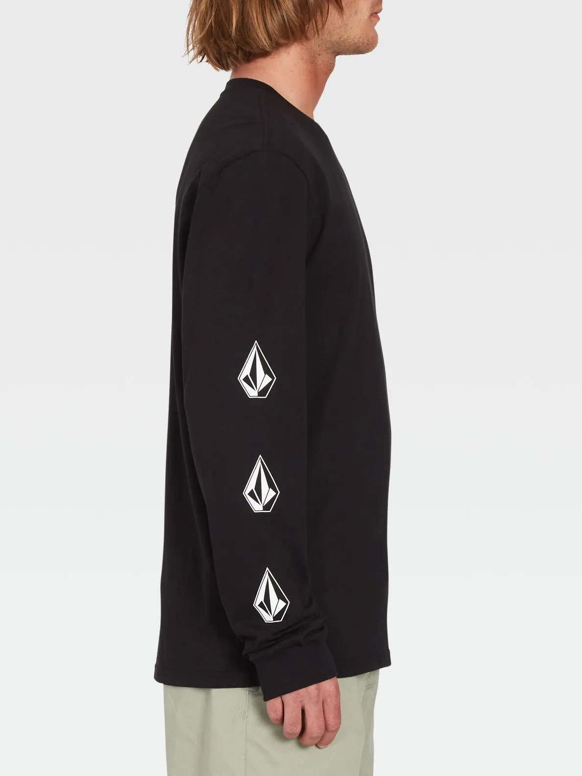 Iconic Stone Bsc Long Sleeve Tee - Black