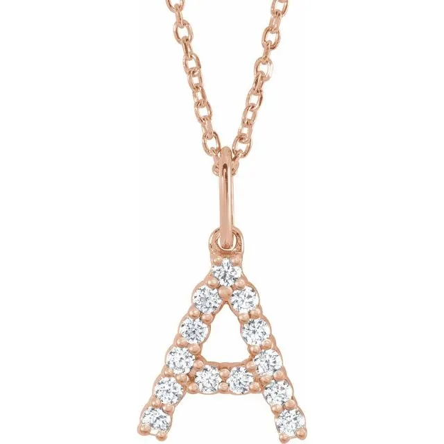Initial Diamond Necklace
