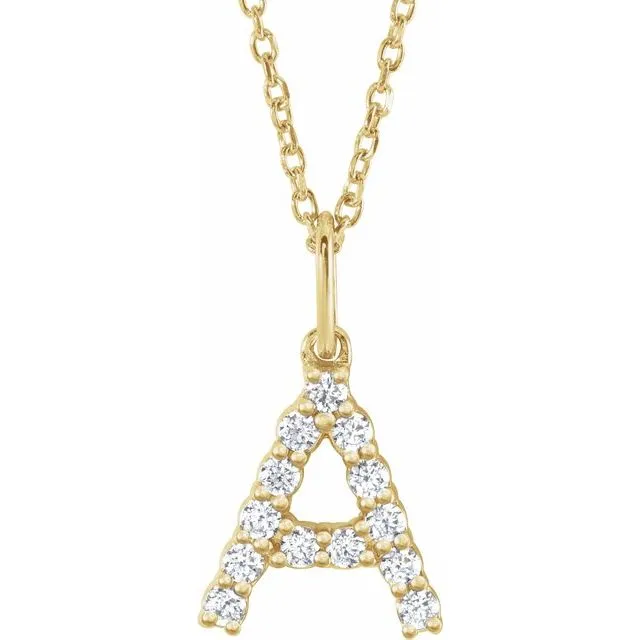Initial Diamond Necklace