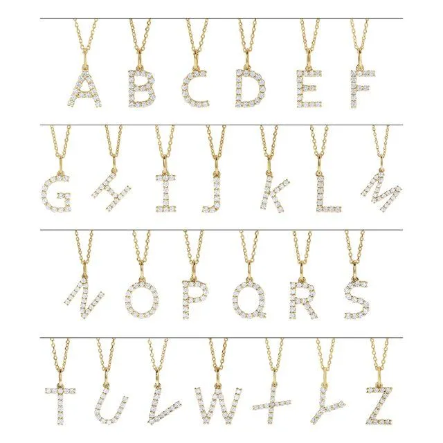 Initial Diamond Necklace