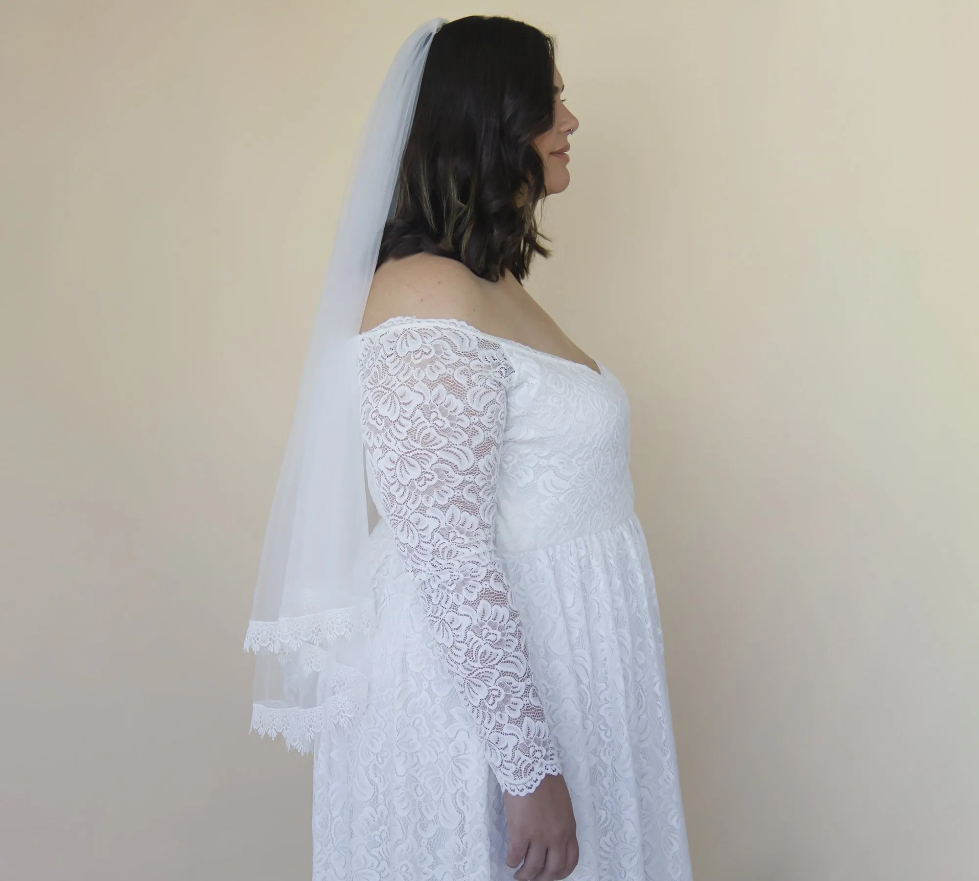 Ivory Tulle Veil #4060