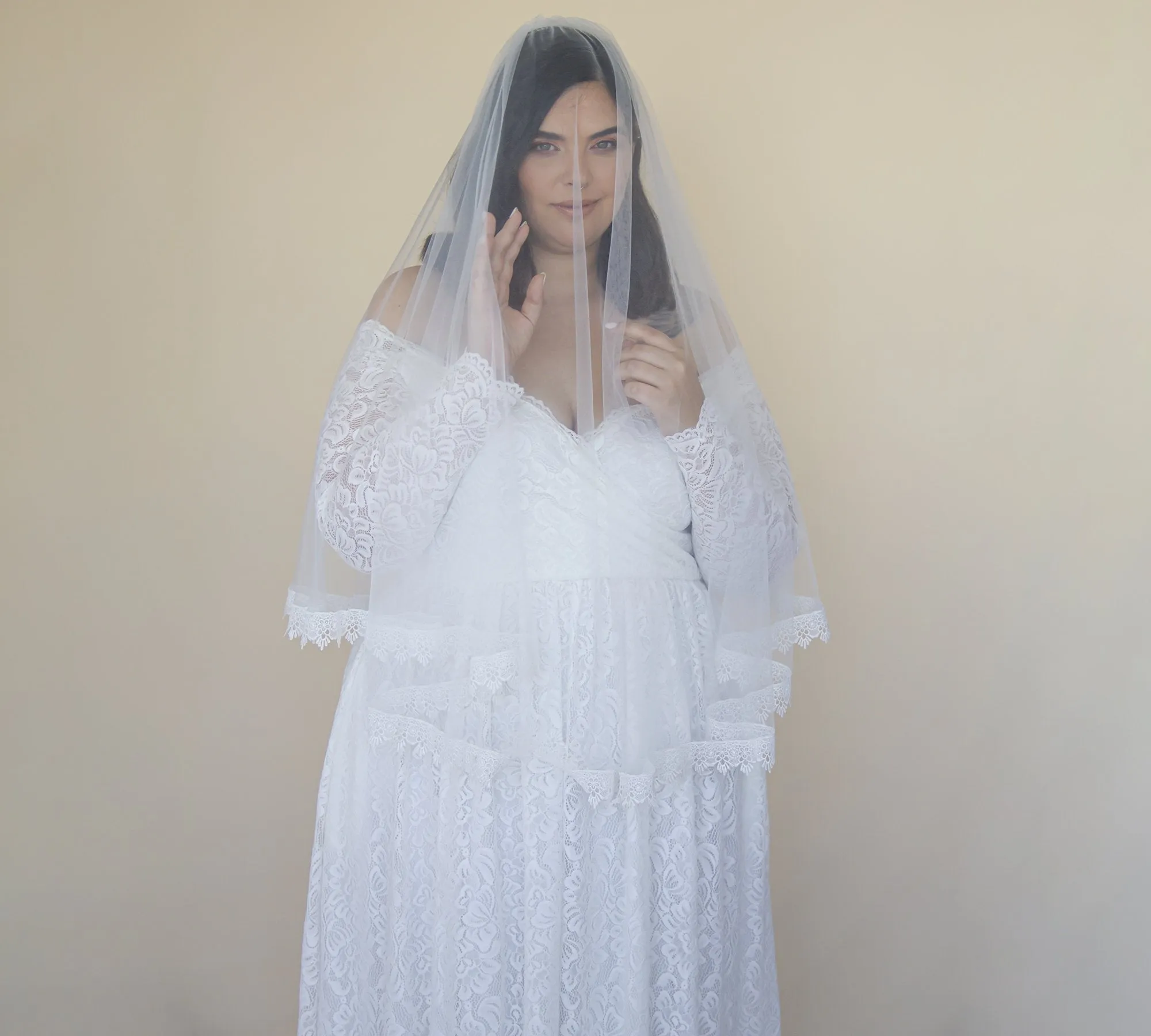 Ivory Tulle Veil #4060