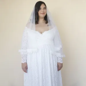 Ivory Tulle Veil #4060