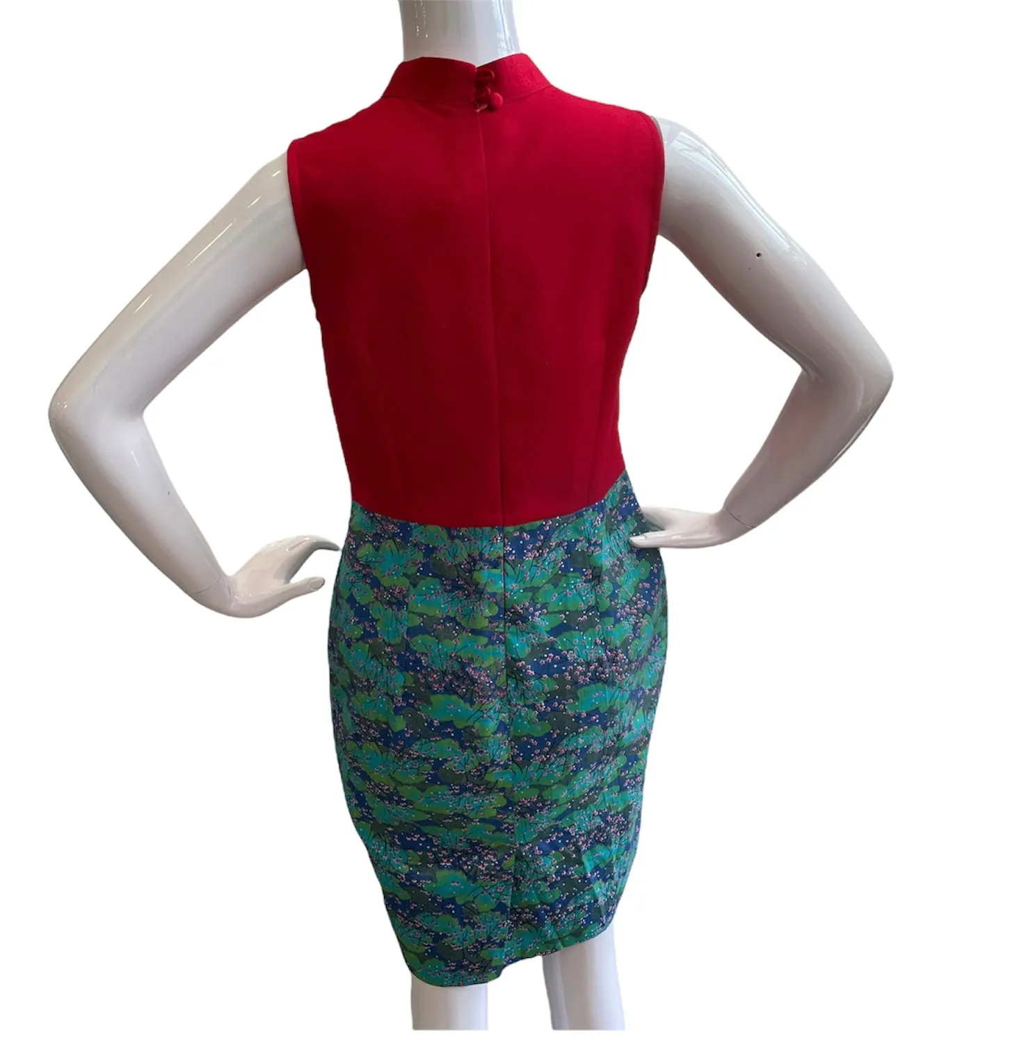 JAPANESE-INSPIRED NIPON BLOSSOMS  HANDMADE MODERN COTTON CHEONGSAM