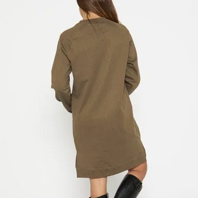 Jeep Longer Length Crew Neck Dress Olive