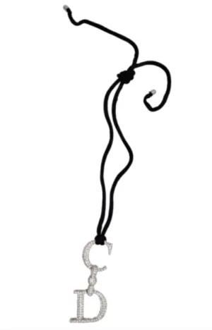 John Galliano for Christian Dior "CD "Crystallized Necklace