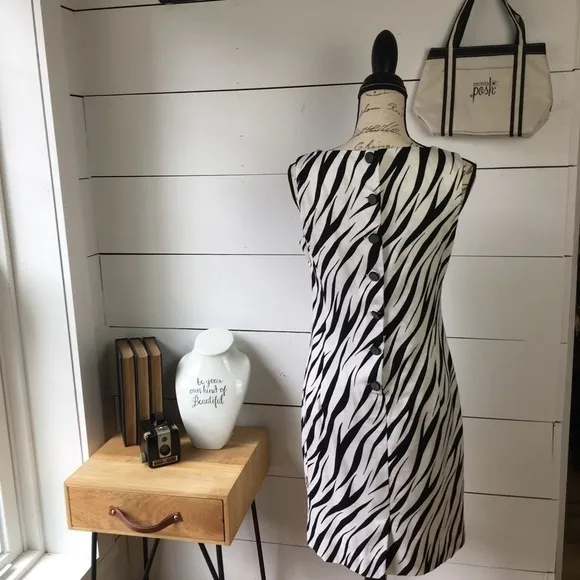 Jones New York Dress zebra print
