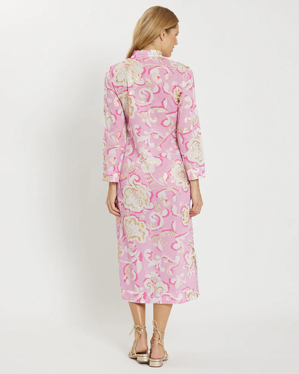 Jude Connally - Lyra Dress - Grand Floral Pink Gold