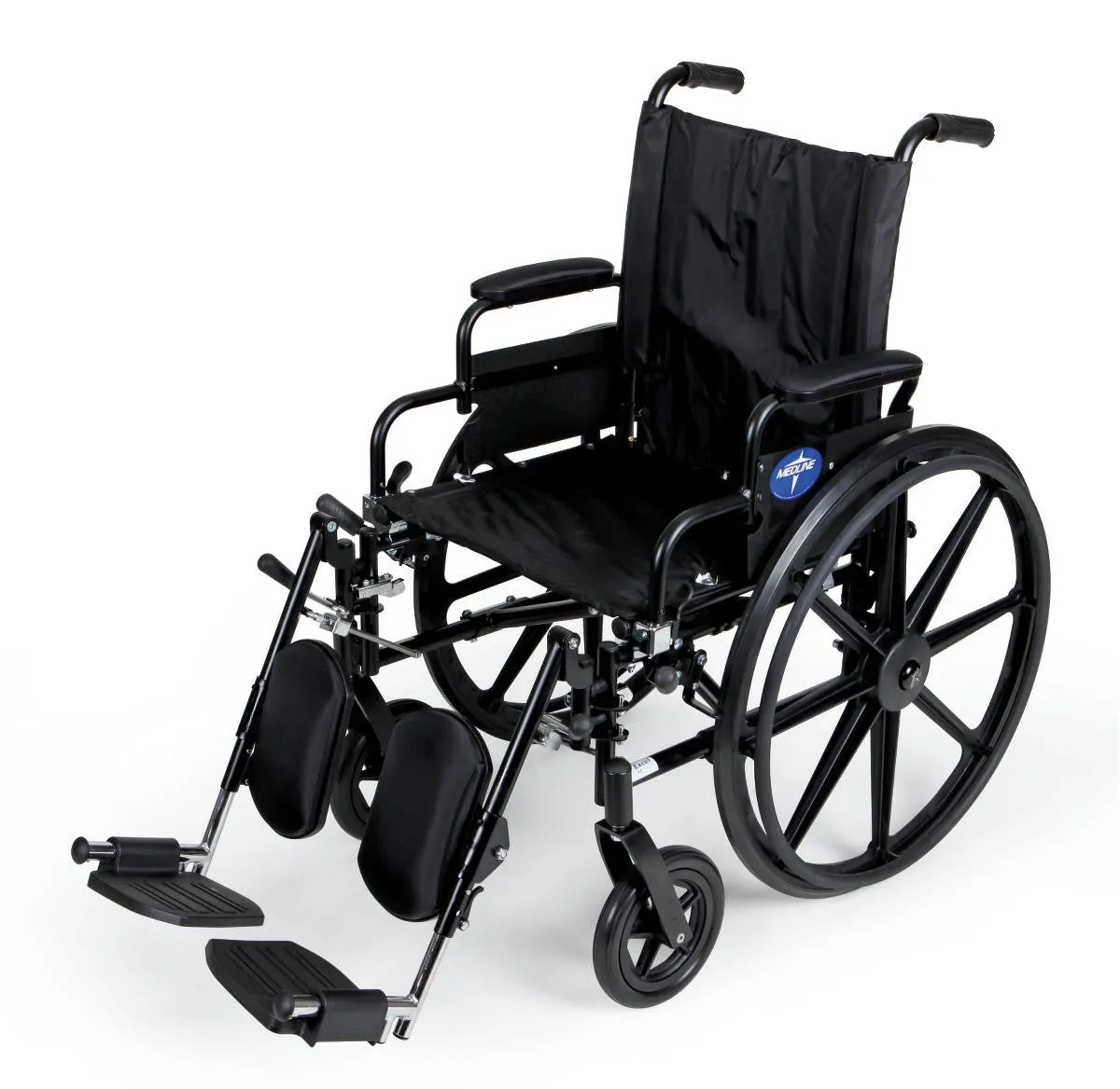 K4 Extra-Wide Lightweight Wheelchair with Swing-Back Desk-Length Arms and Elevating Leg Rests (1EA)