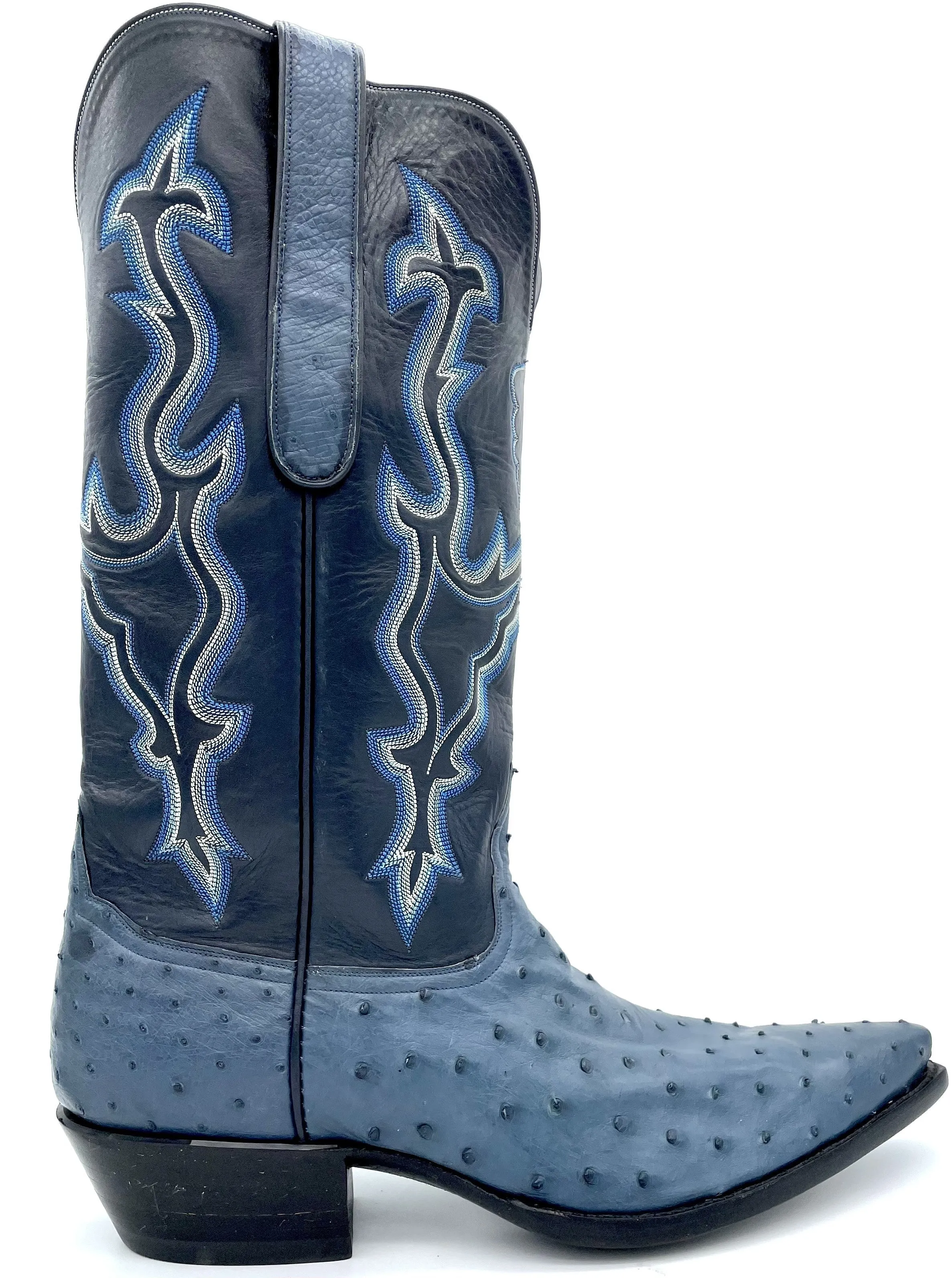 Kangaroo  & Blue Ostrich Tres Outlaws Men's Classic 379