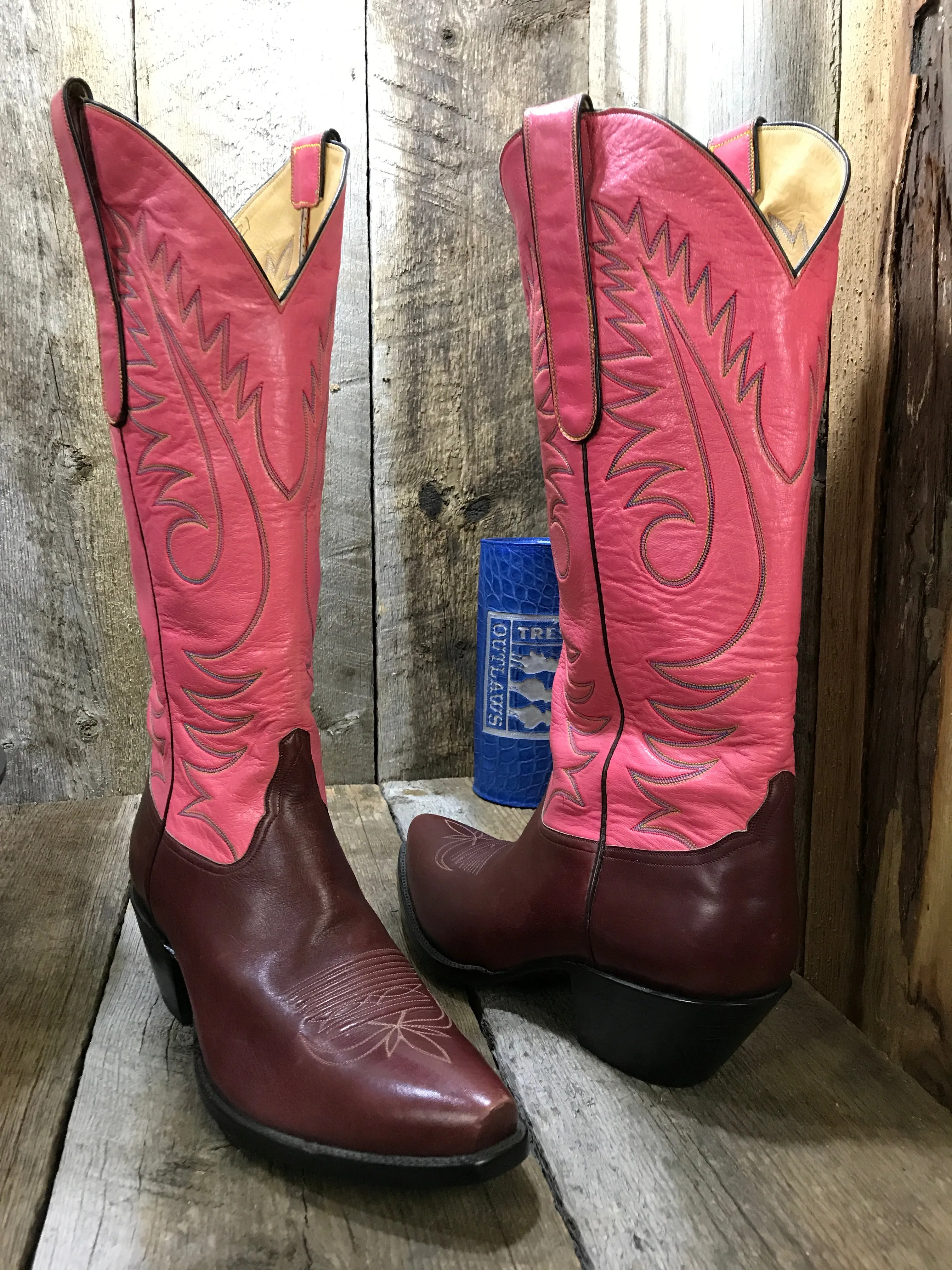 Kangaroo &  Calf Salmon  Tres Outlaws Men's Tall  Boot  4111 * $1,420 /$995