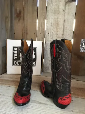 Kangaroo  Black & Red Frog Tres Outlaws Men's Boot 3601