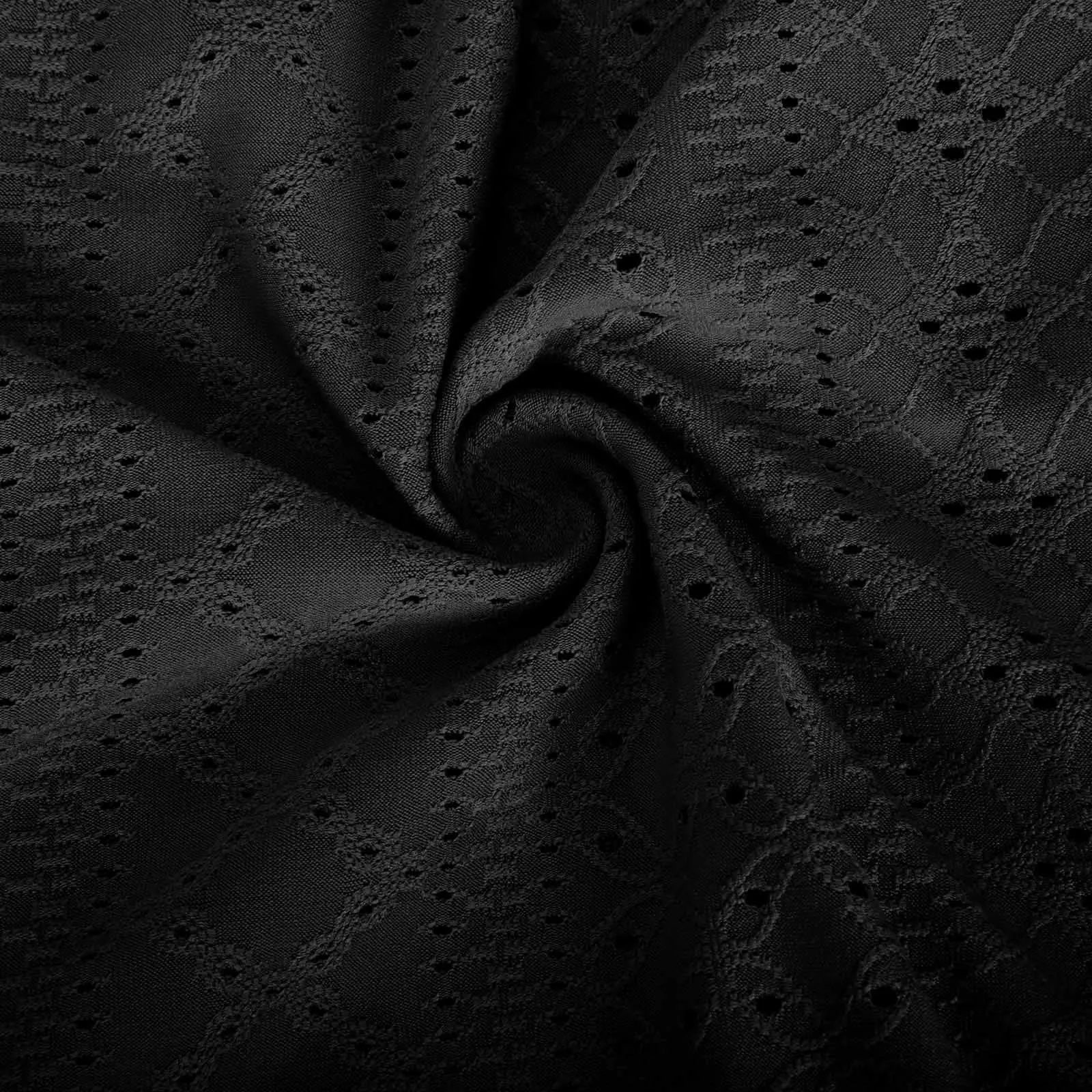 Keifer Button Down Knit Shirt Black