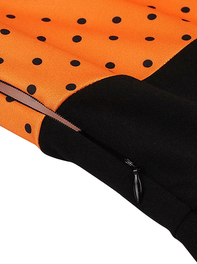 Killreal Womens Vintage Style 1950s Retro Polka Dot High Waist Swing Cocktail Dress