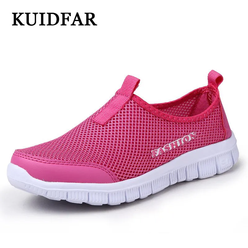 KUIDFAR Women Casual Shoes New Arrival Women's Shoes Fashion Air Mesh Vulcanize Shoes Women Summer  Female tenis sneakers
