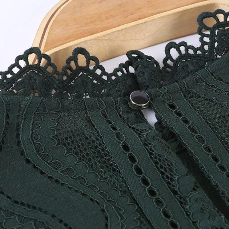 Lace & Mesh Shirt