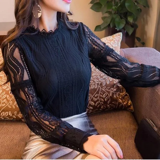Lace & Mesh Shirt