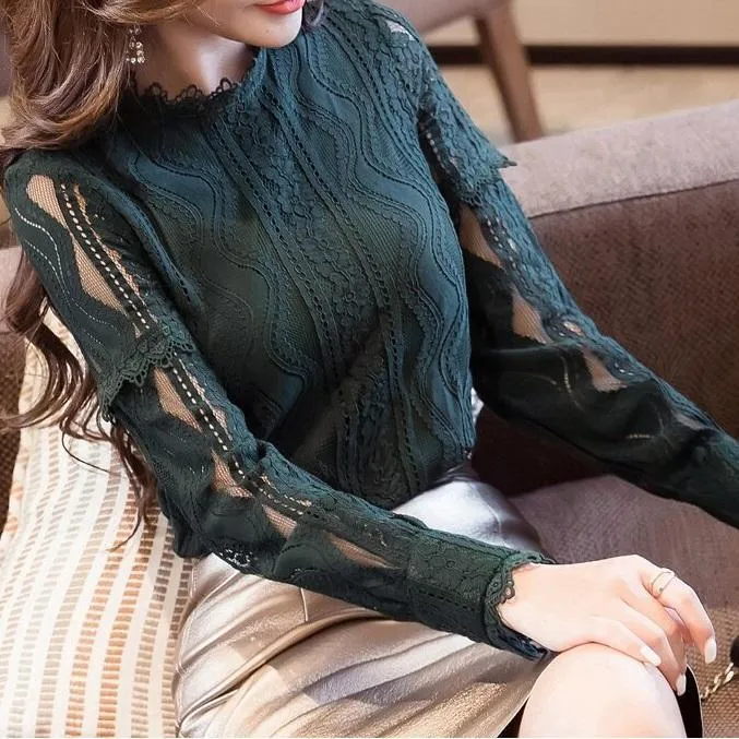 Lace & Mesh Shirt