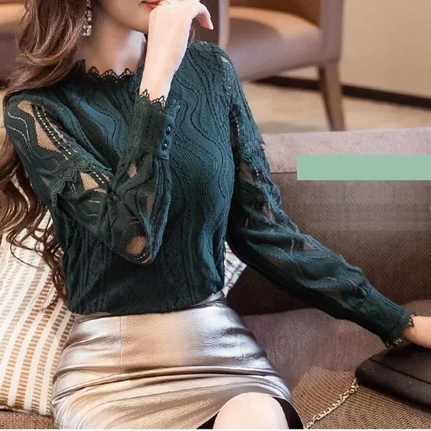 Lace & Mesh Shirt