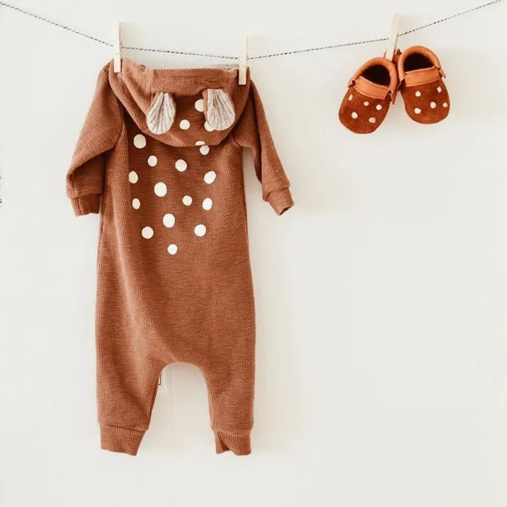 Lala Bambi Hood Jumpsuit (Camel)