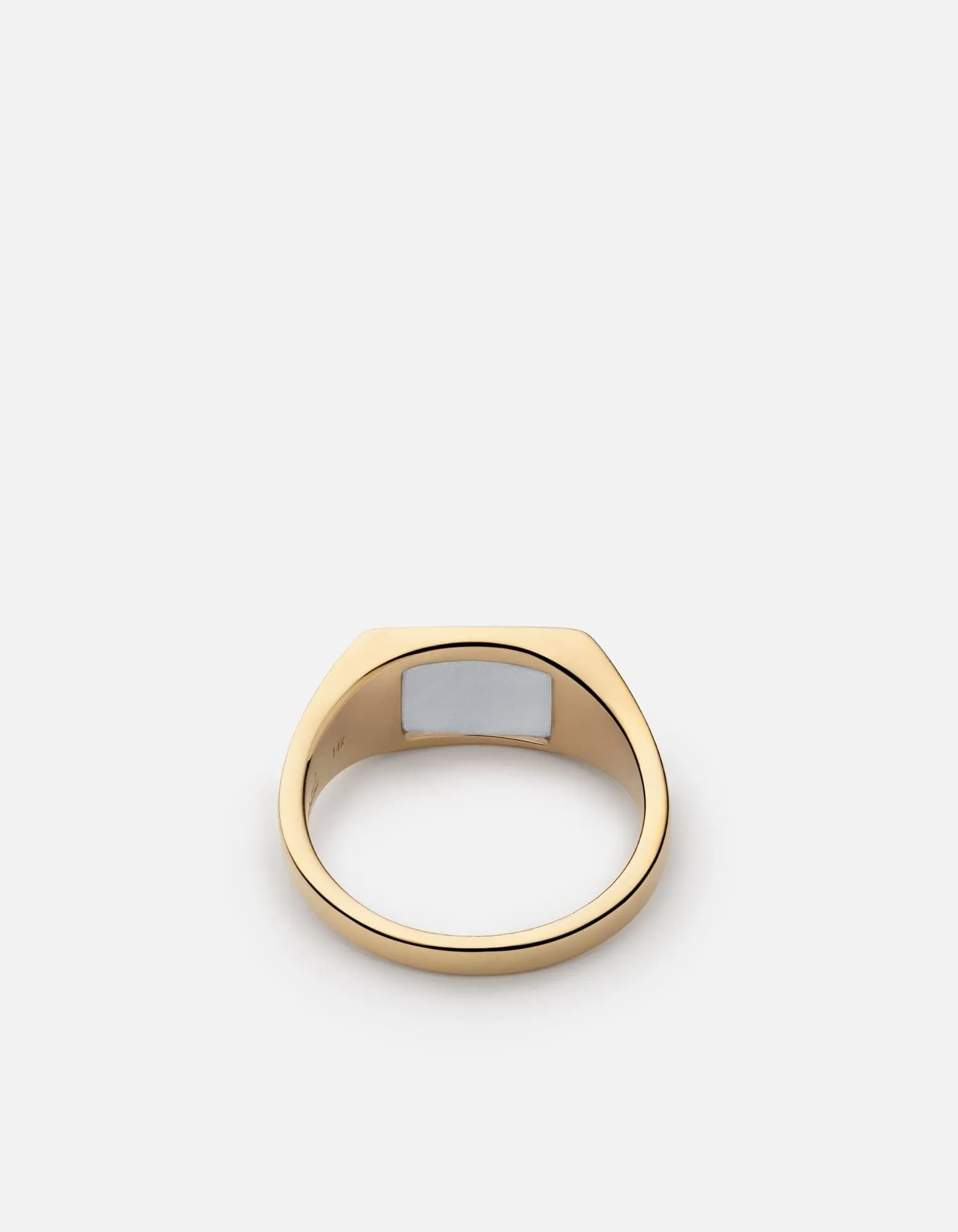 Lennox Chalcedony Ring, Gold Vermeil