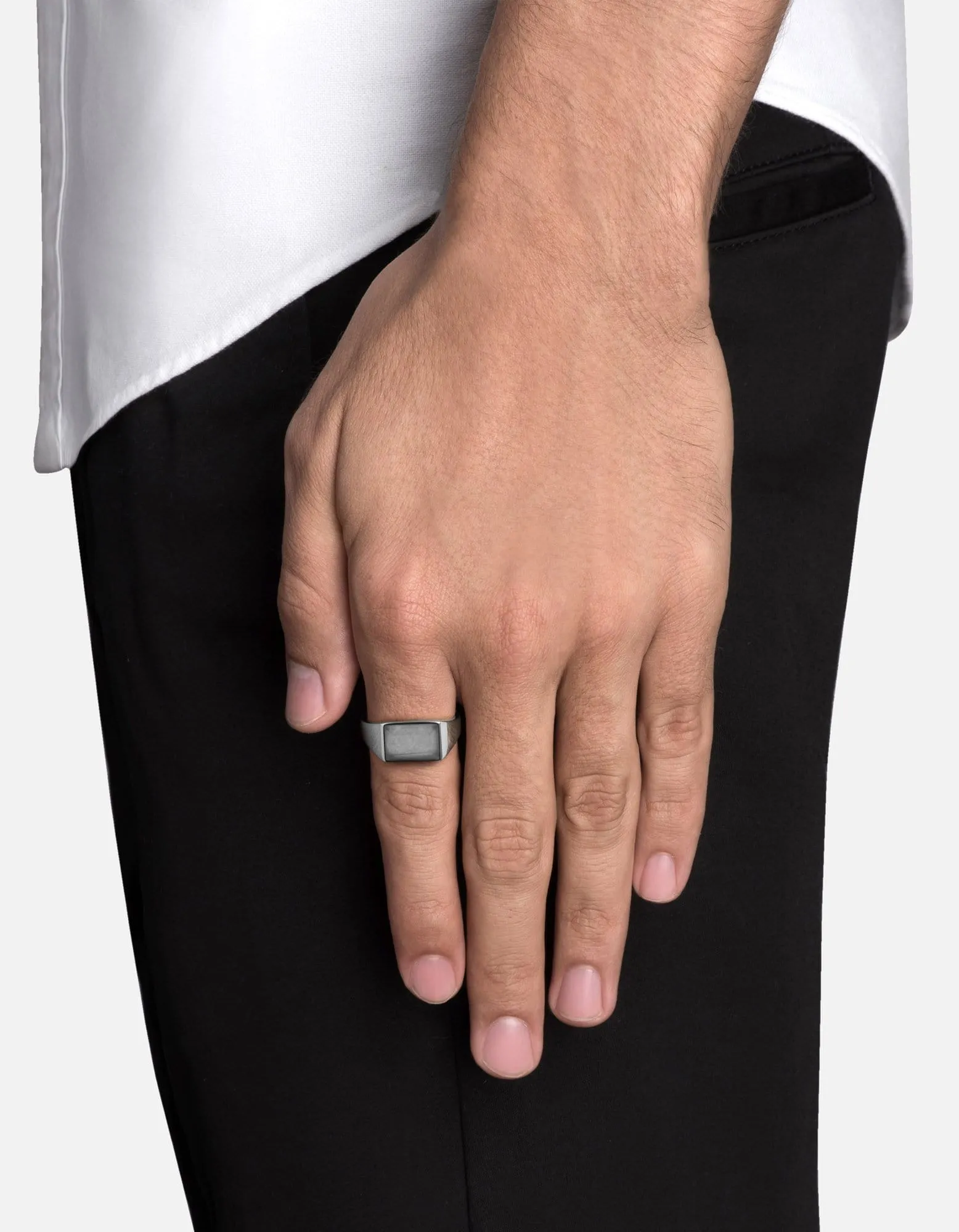 Lennox Chalcedony Ring, Sterling Silver