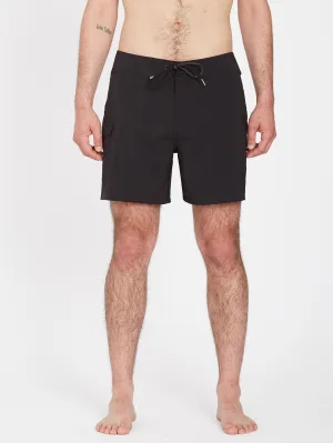 Lido Solid Mod 16" Boardshort - BLACK