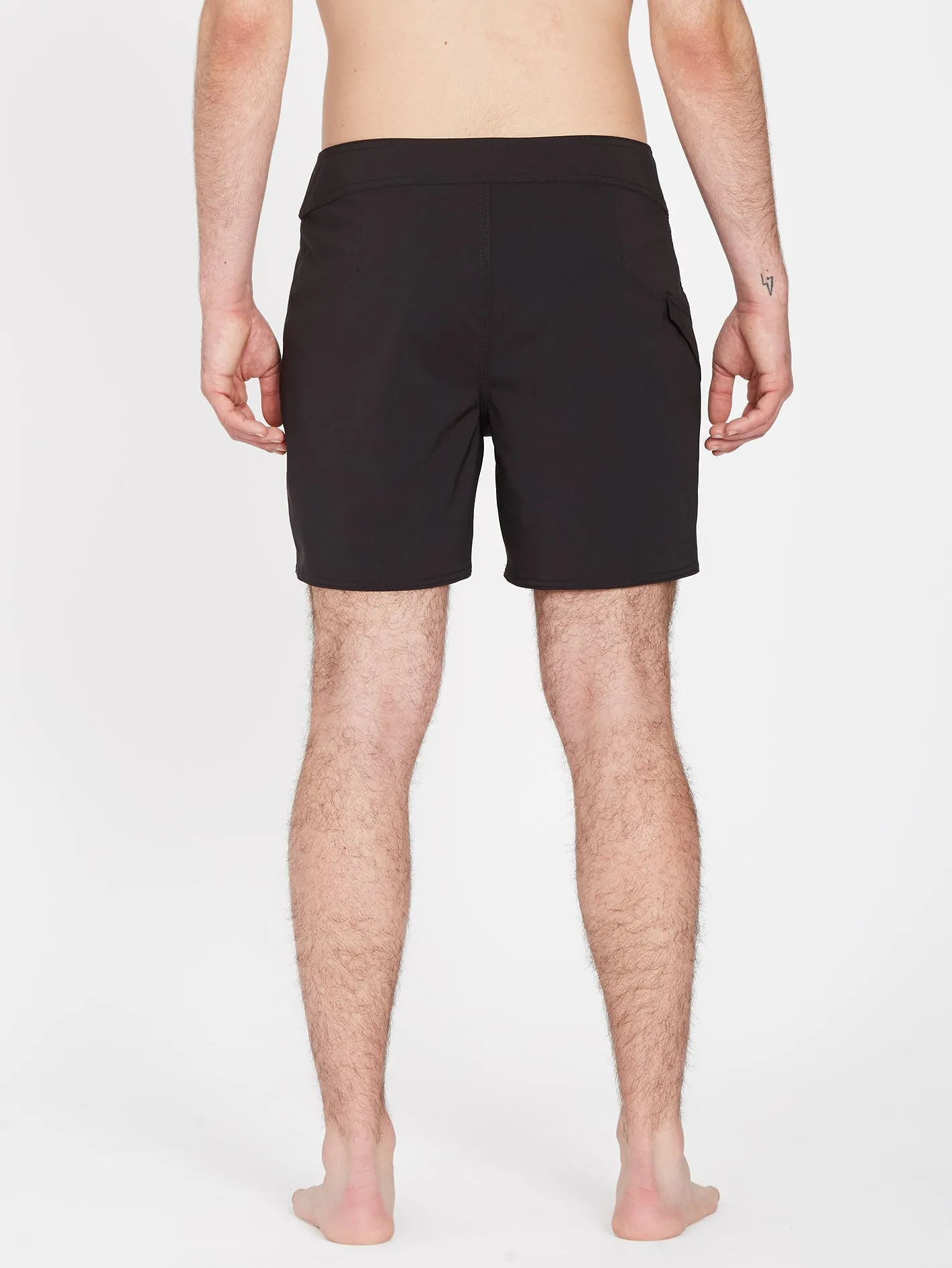 Lido Solid Mod 16" Boardshort - BLACK
