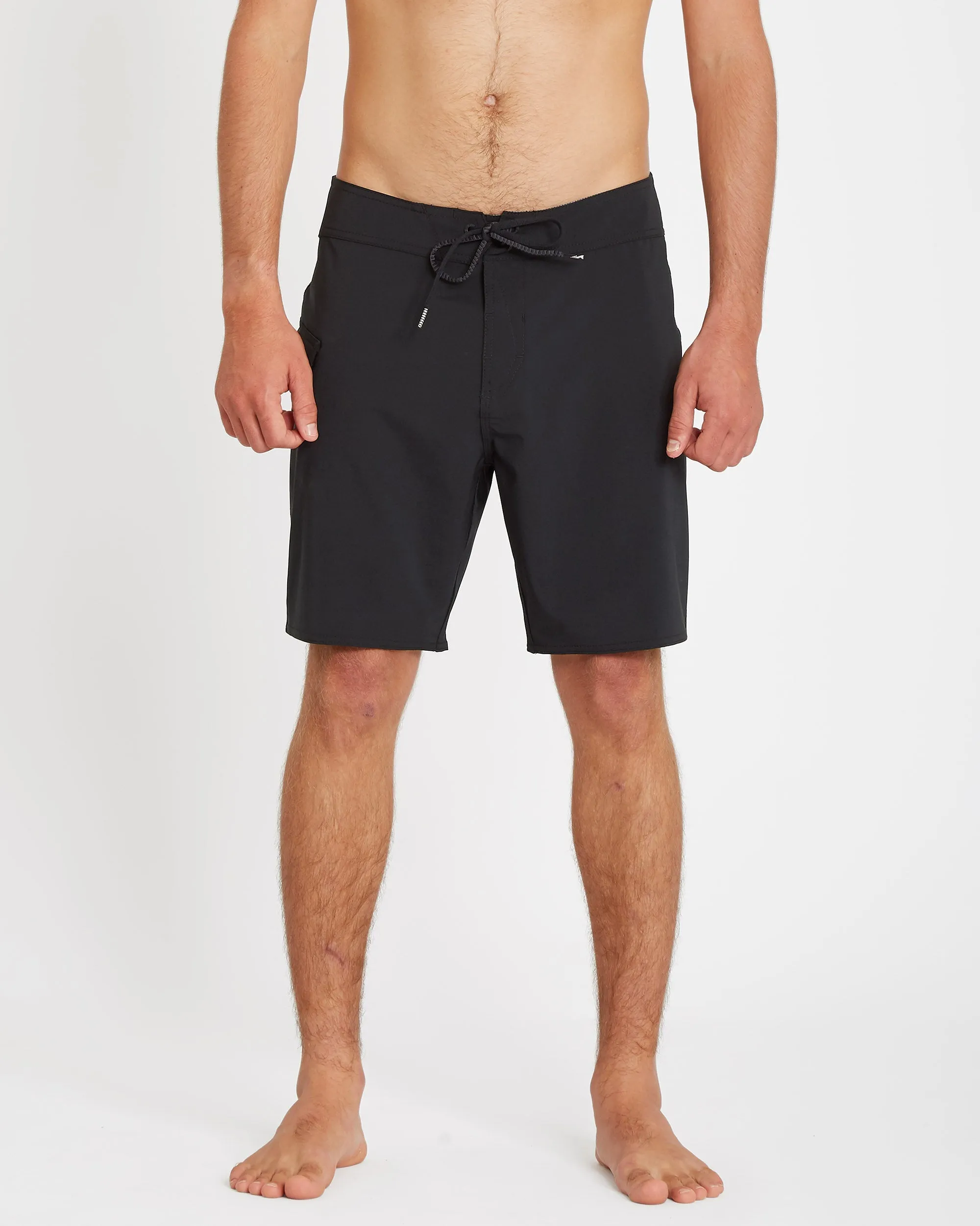 Lido Solid Mod 18" Boardshort - BLACK