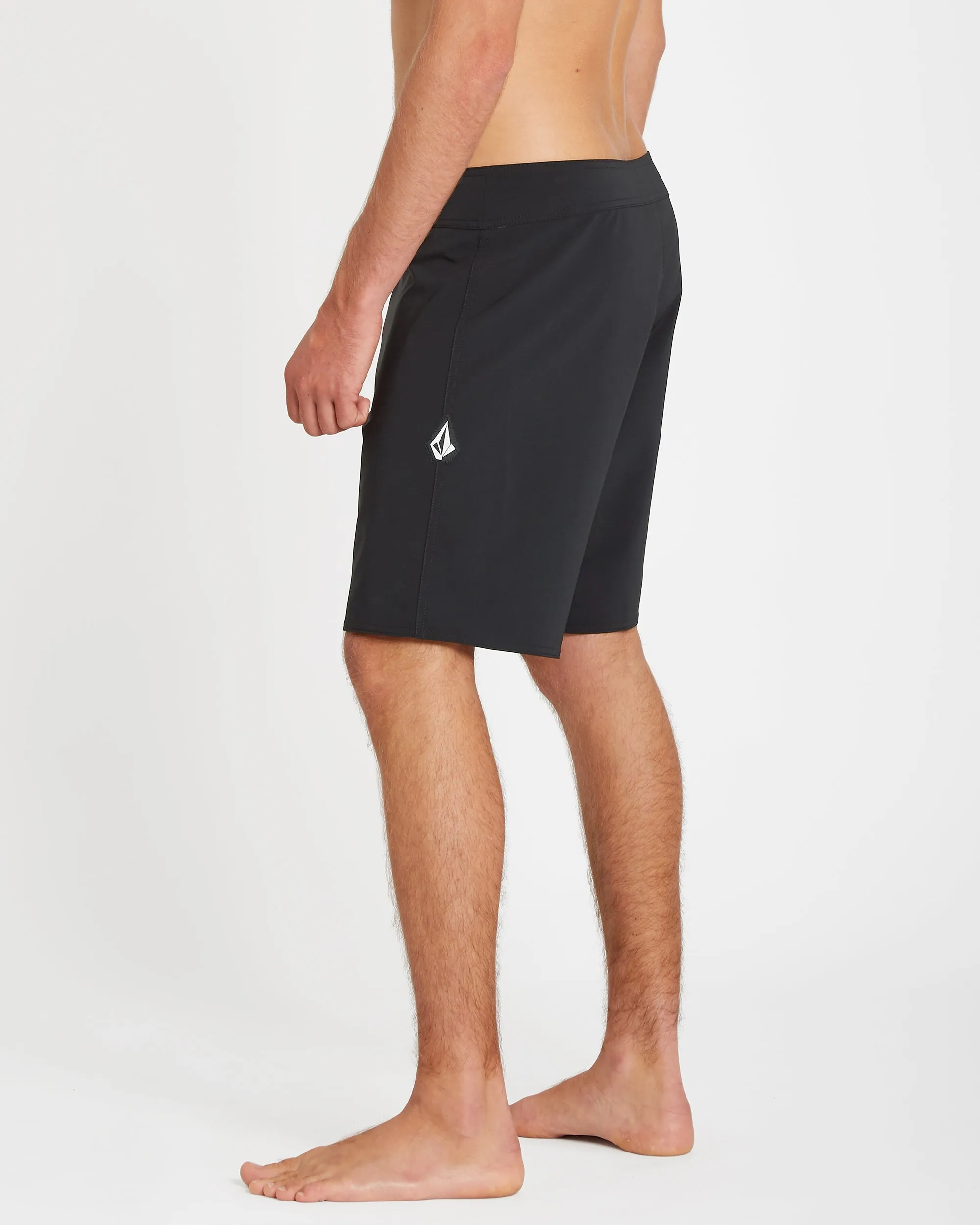 Lido Solid Mod 18" Boardshort - BLACK